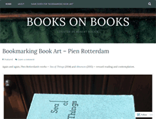 Tablet Screenshot of books-on-books.com